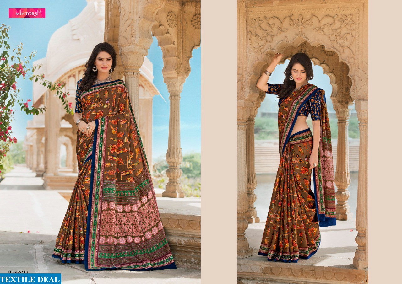 mintorsi Royal Elegance Wholesale Tusser silk Ethnic Saree
